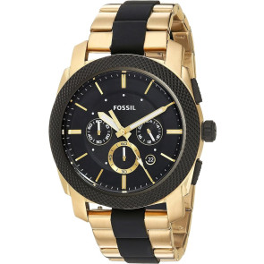 Uhrenarmband Fossil FS5261 Rostfreier Stahl Vergoldet 24mm